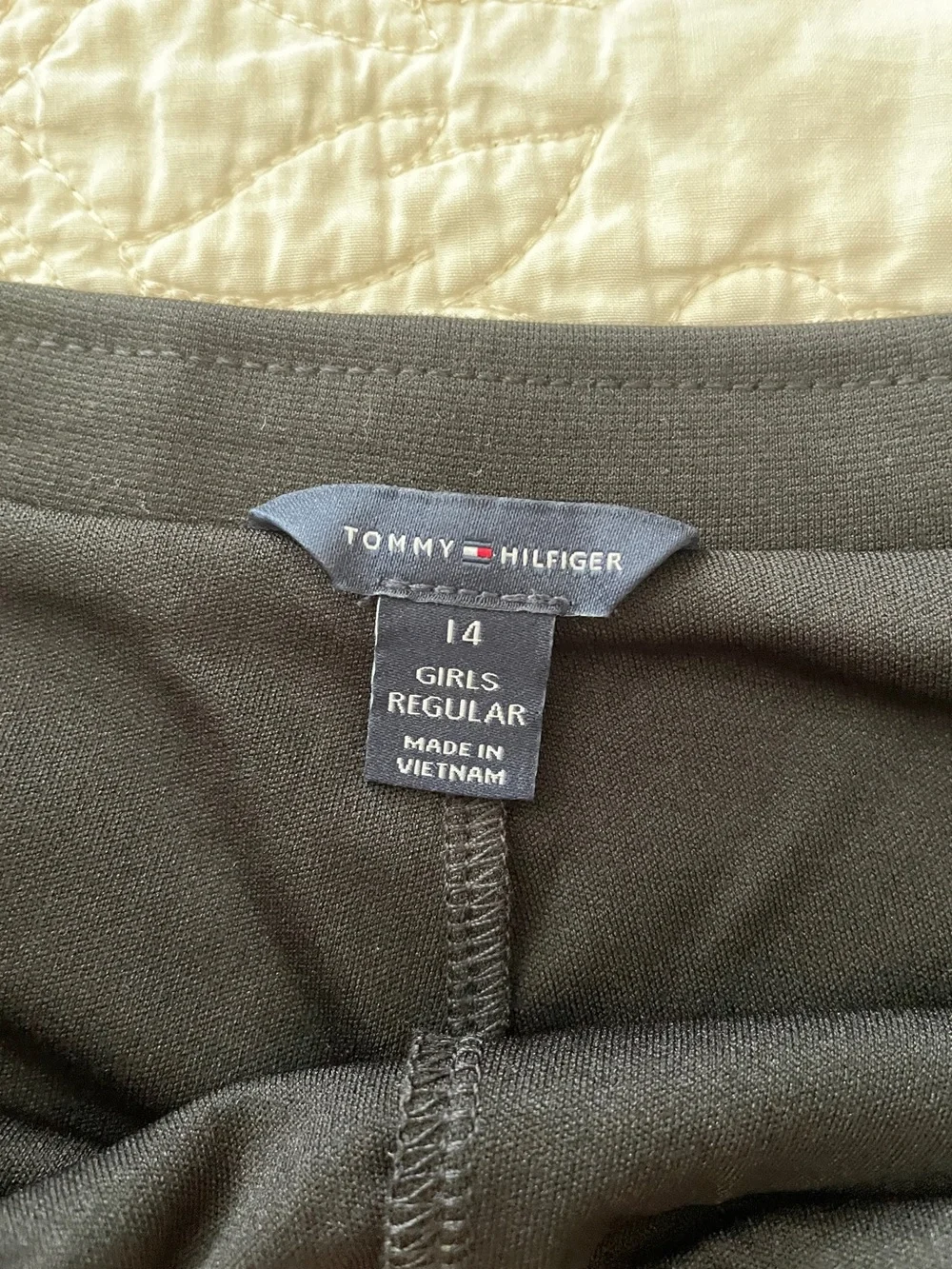 NWT Tommy Hilfiger Big Girls School Uniform A Line Skort Size 14 Black